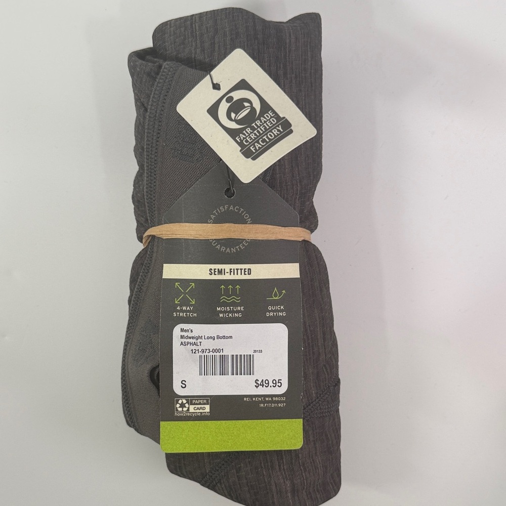 REI Men's Black Long Bottoms